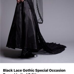 Black Lace Gothic Special Occasion Dress Limited Edition 1 of 400